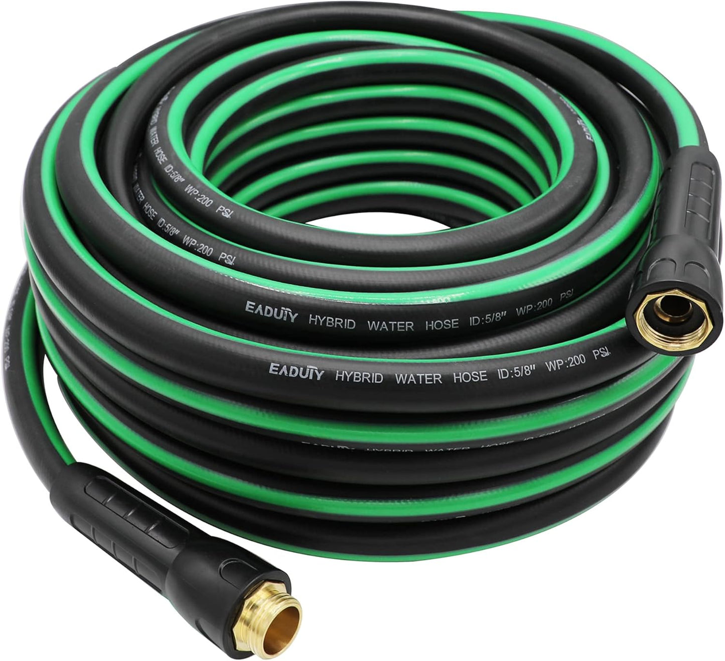 Hybrid Garden Hose 5/8 IN x 75 FT - Heavy Duty and Flexible