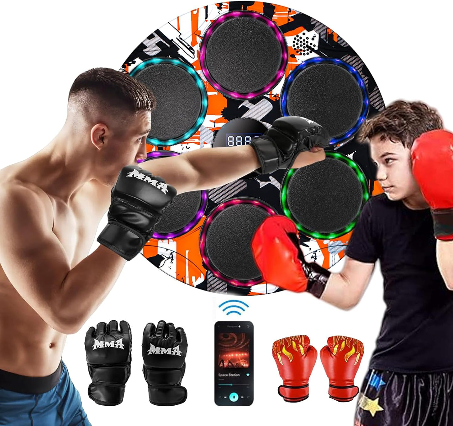 Bluetooth Music Boxing Machine for Home Gym