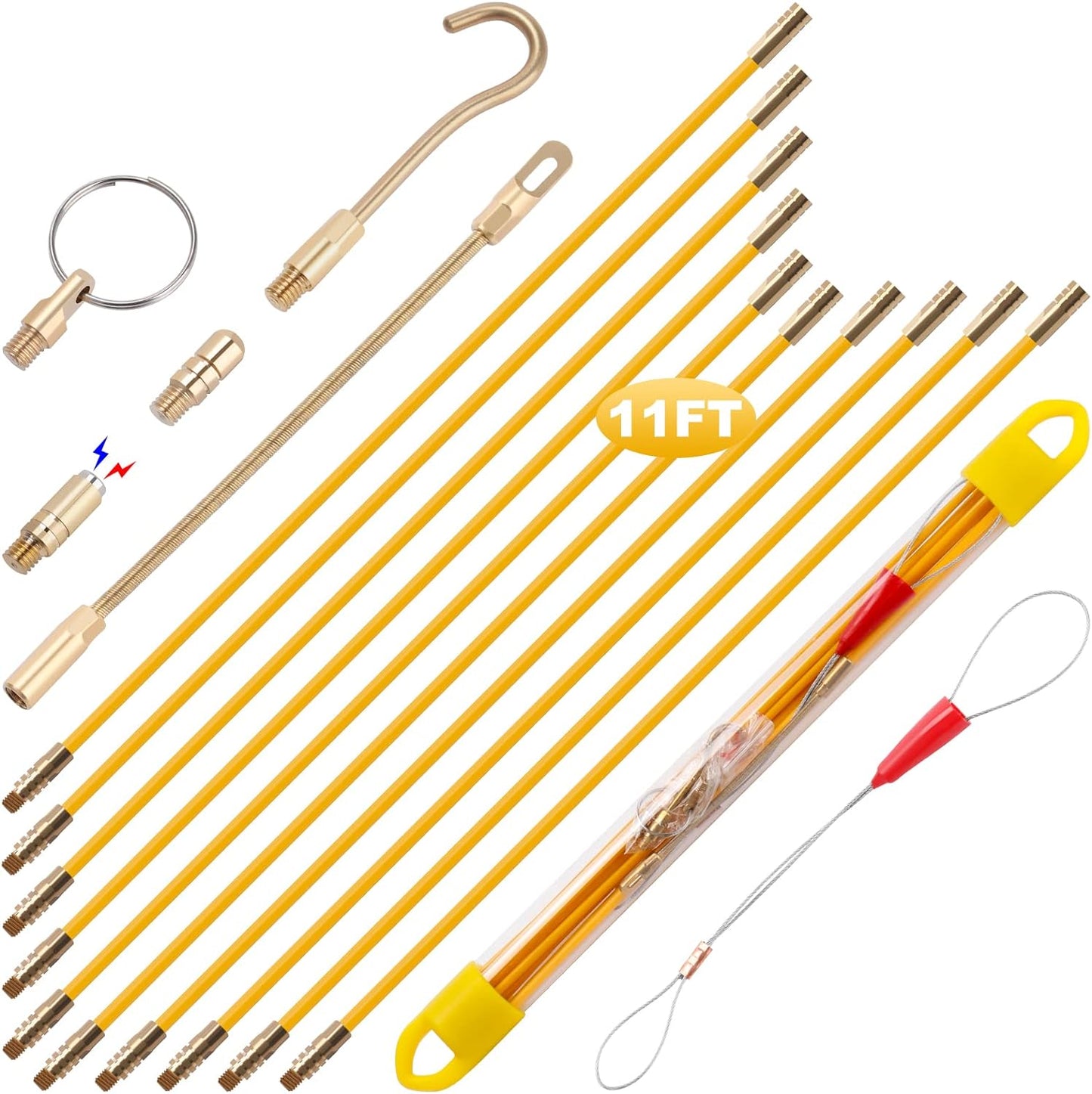 boeray Fish Tape Kit: Run Electrical Wires with Ease!
