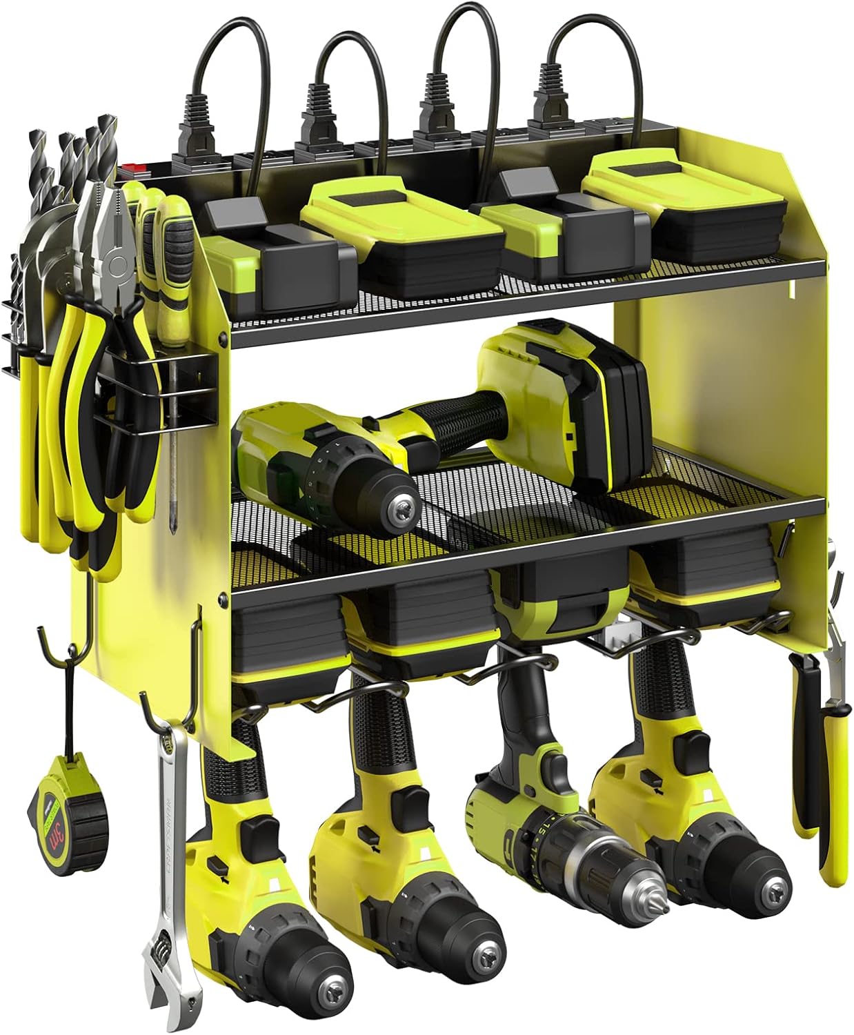 CCCEI Modular Power Tool Organizer with Charging Station for Garage