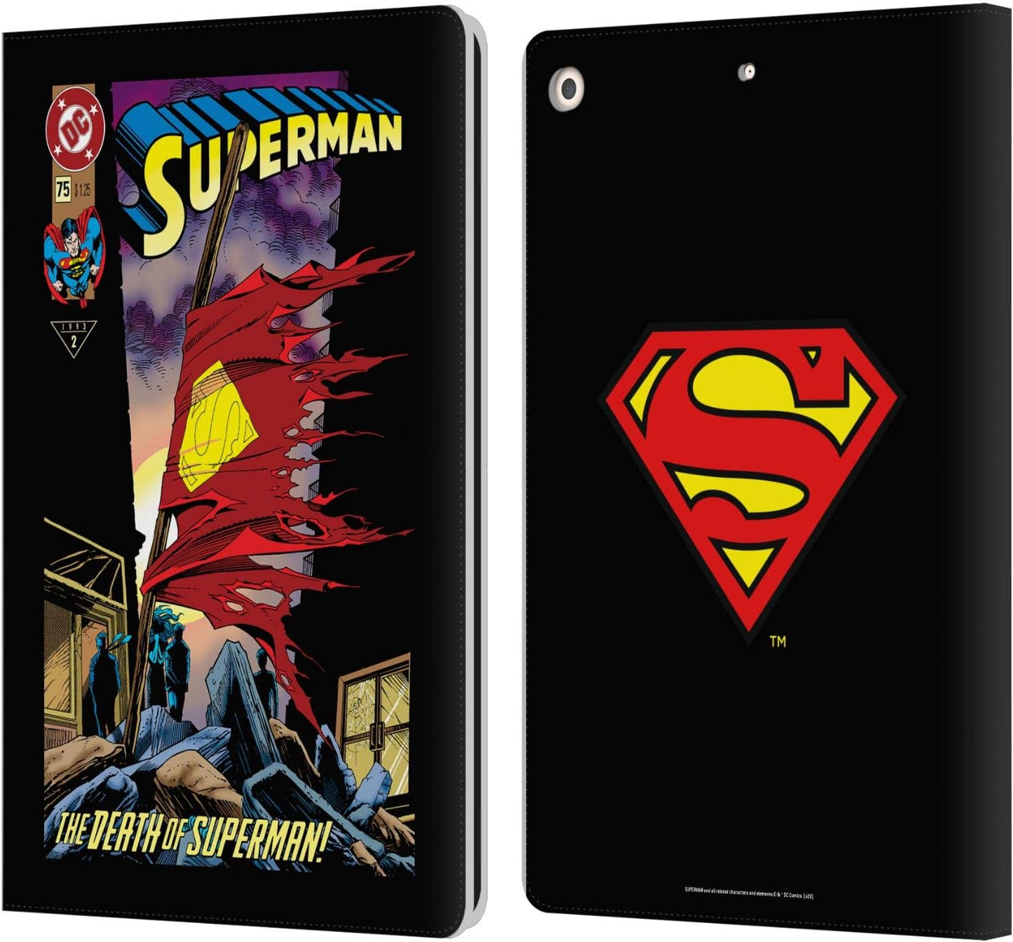 Superman DC Comics Leather Wallet Case for iPad 10.2 2019-2021