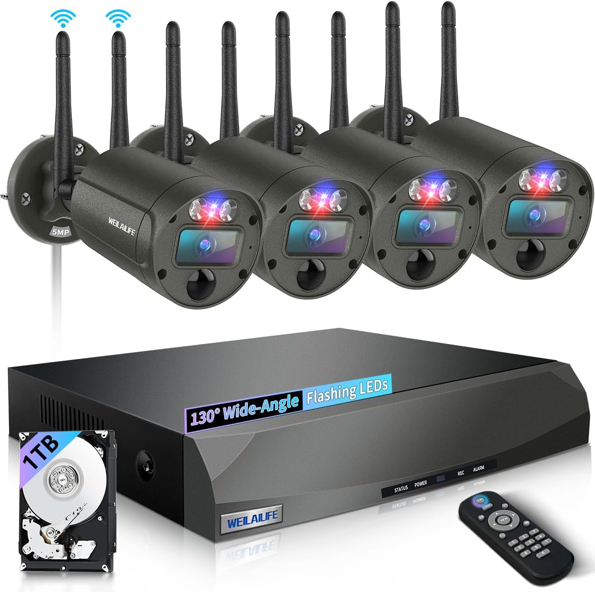 130 Ultra Wide-Angle 5MP Wireless Security Camera System Review
