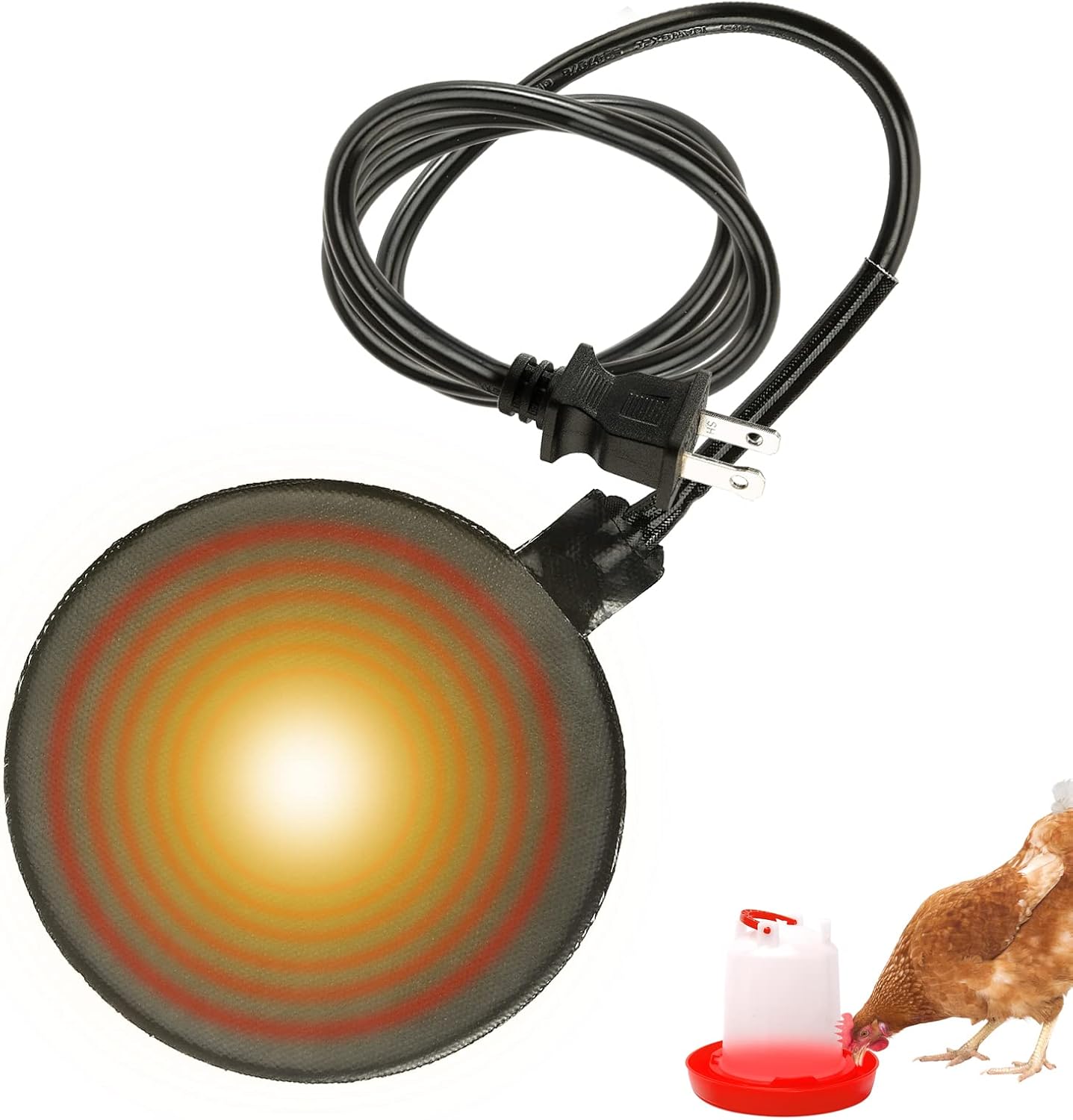 Silicone Poultry Water Heater - Keeps Chickens Cozy!