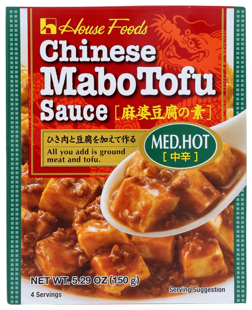 House Foods Medium Hot Chinese Mabo Tofu Sauce - Perfect for Cooking