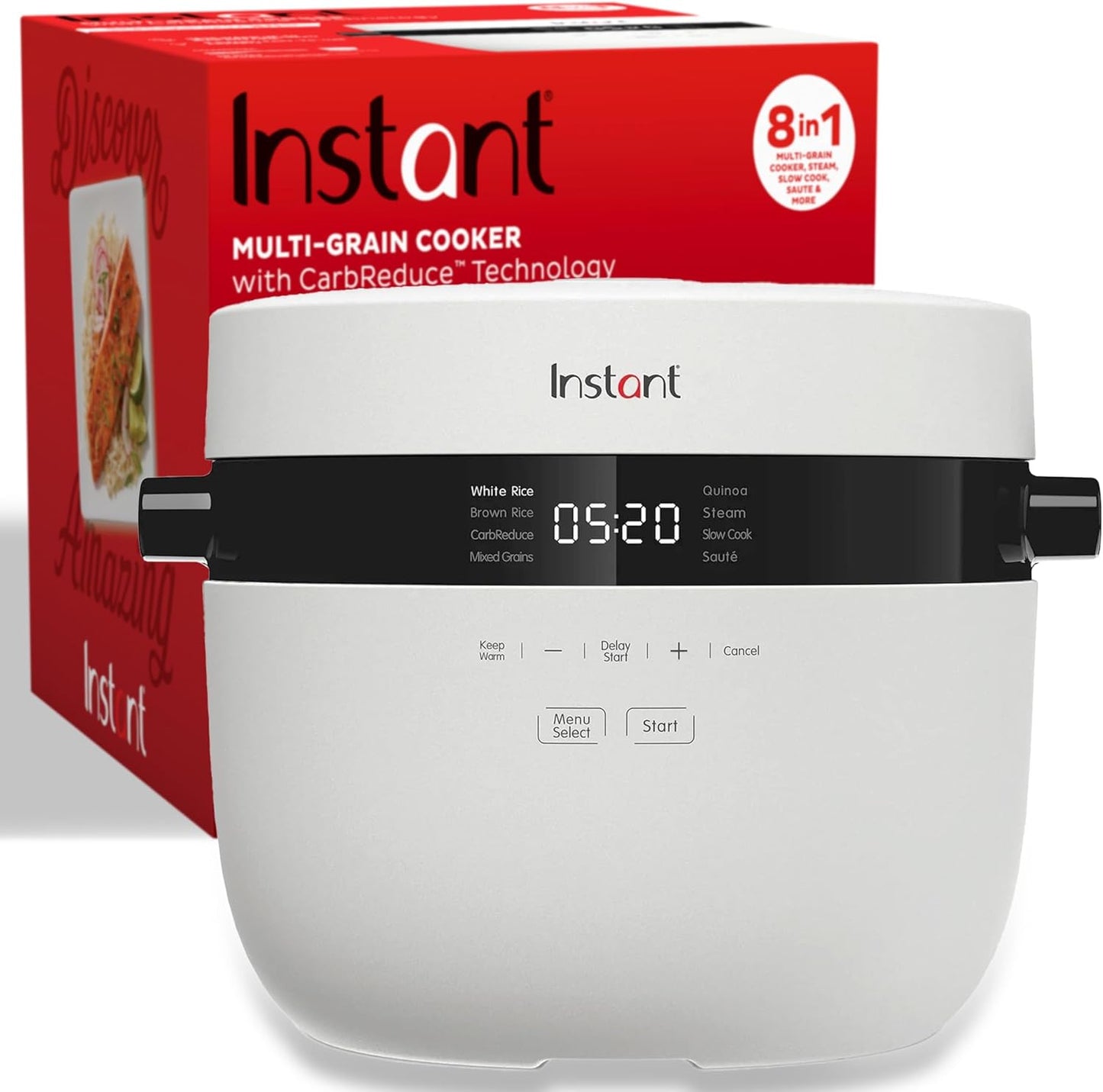 Instant Pot 20-Cup Rice Cooker with Carb Reducing Technology