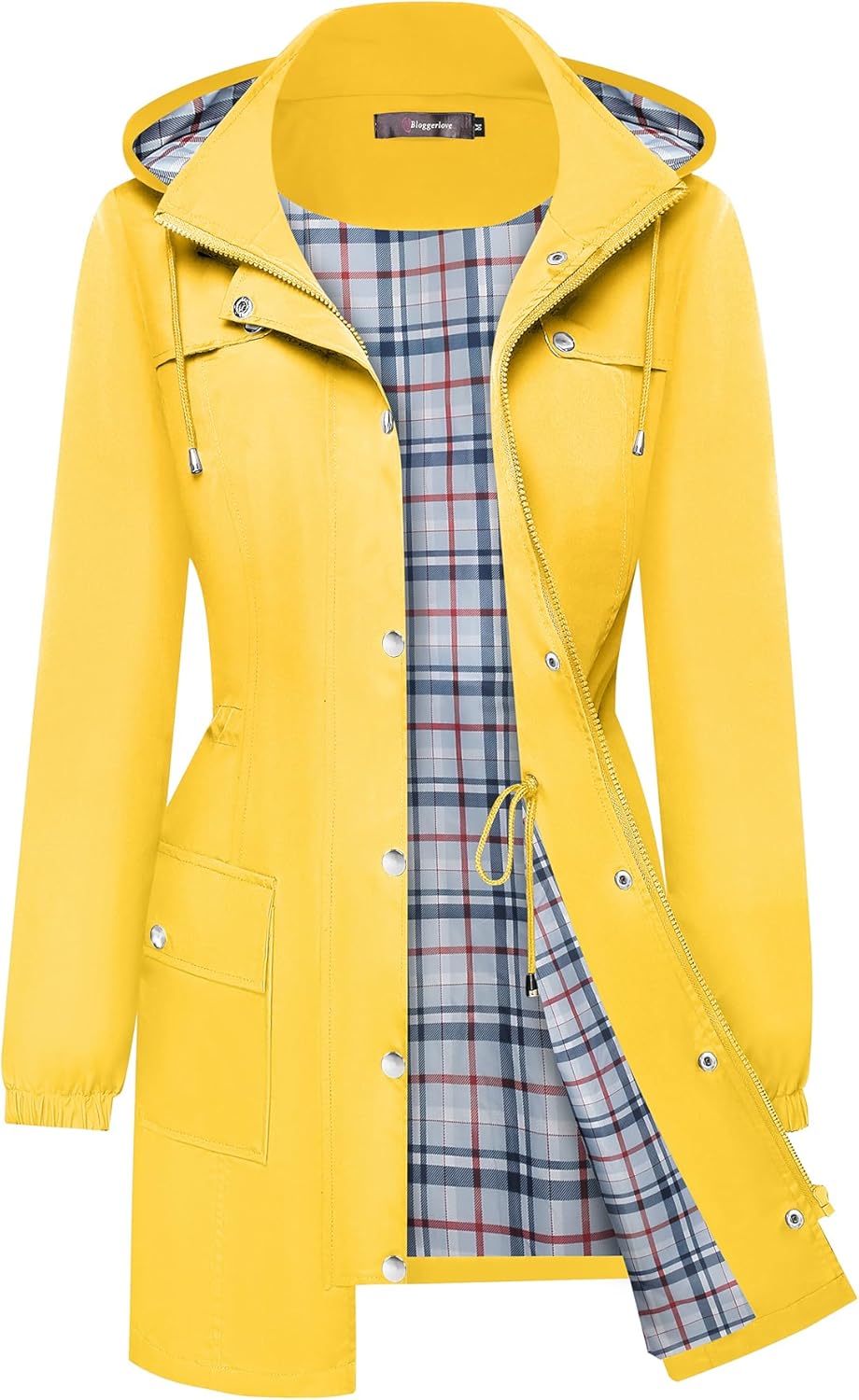 Bloggerlove Lightweight Rain Jacket for Women - Waterproof Windbreaker