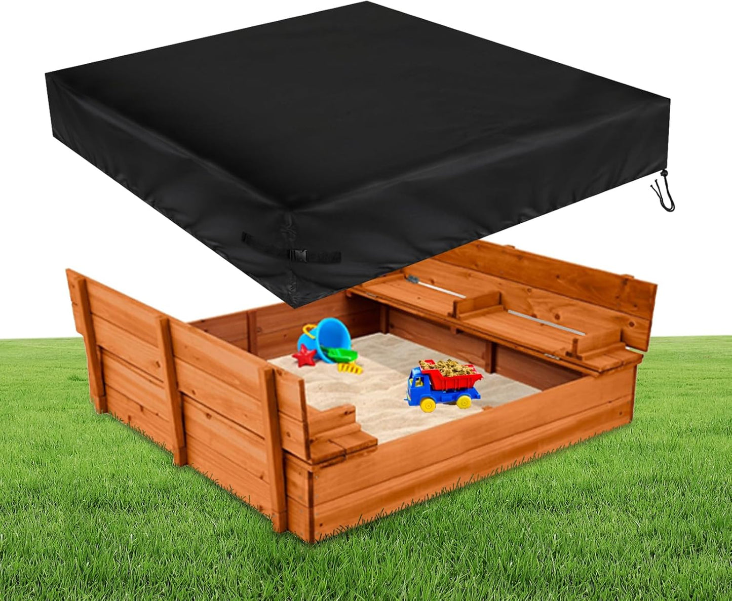 Waterproof Square Sandbox Cover for All-Weather Protection
