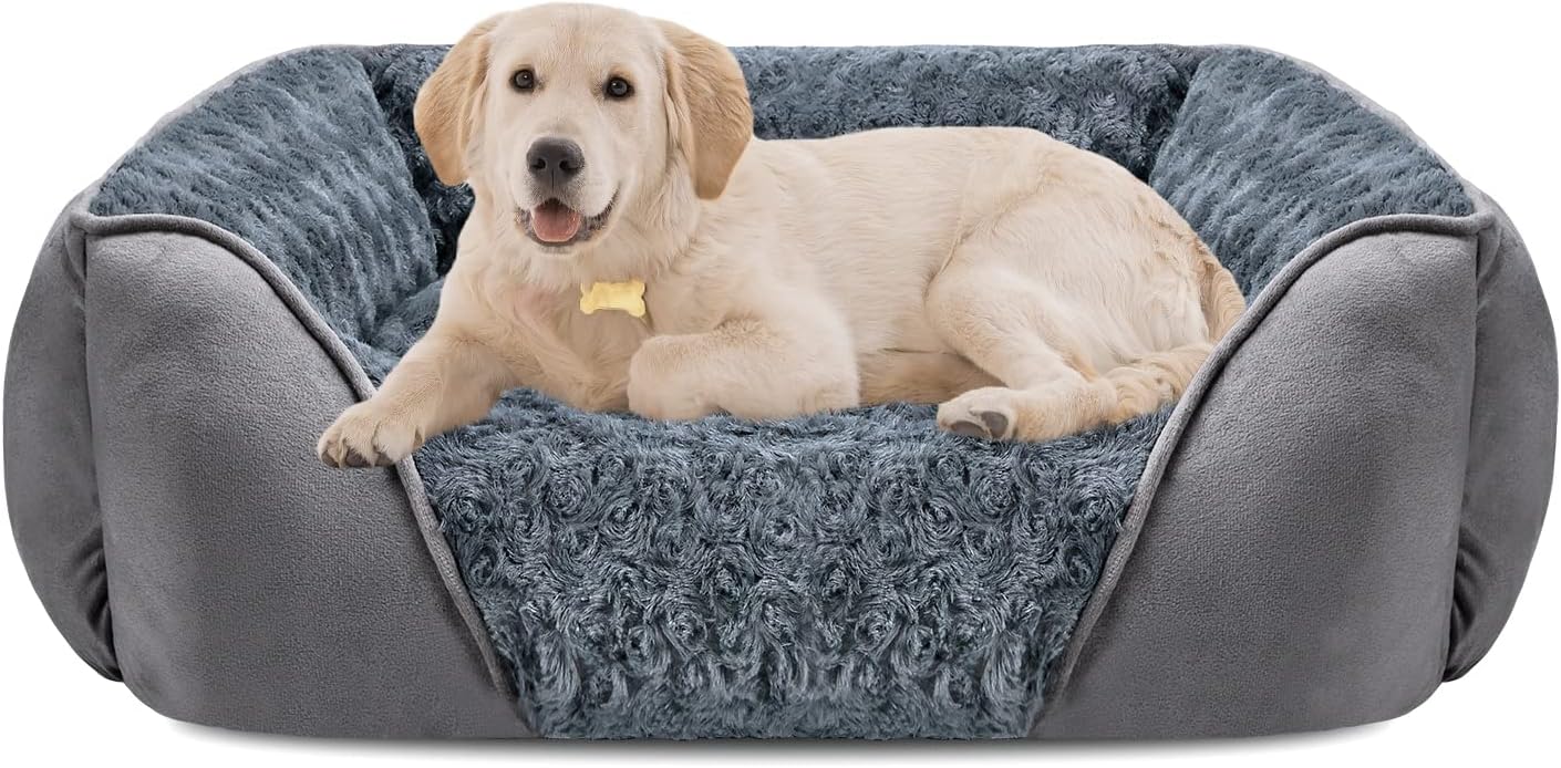 INVENHO Large Dog Bed for Comfort and Calming Sleep