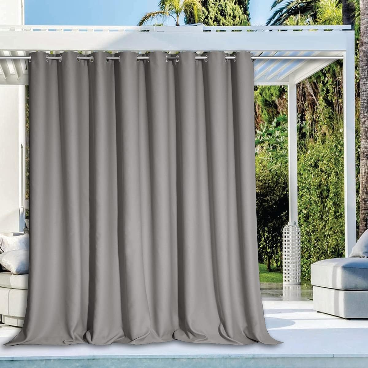 NICETOWN Outdoor Curtain for Patio Waterproof and Thermal Insulated