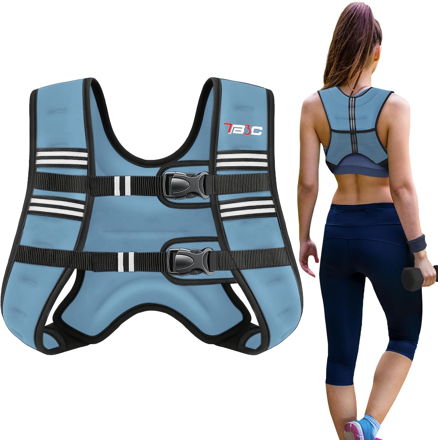 Weighted Vest for Women, 6 LB Fitness Vest for Workouts