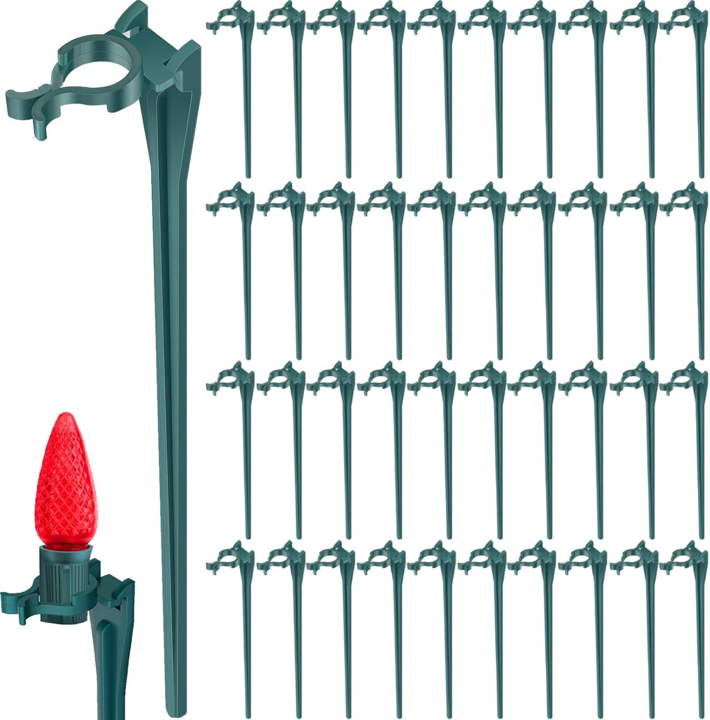 12 Inches Christmas Light Stakes for C7 C9 String Lights