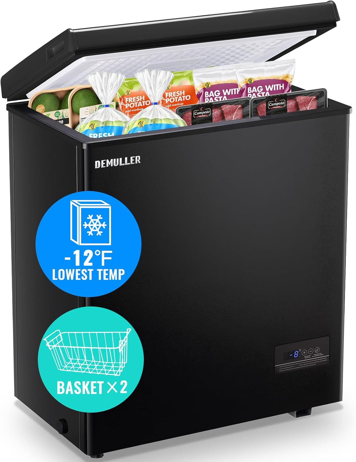 Chest Freezer 5.0 CU.FT with Ultra-low Temperature Control