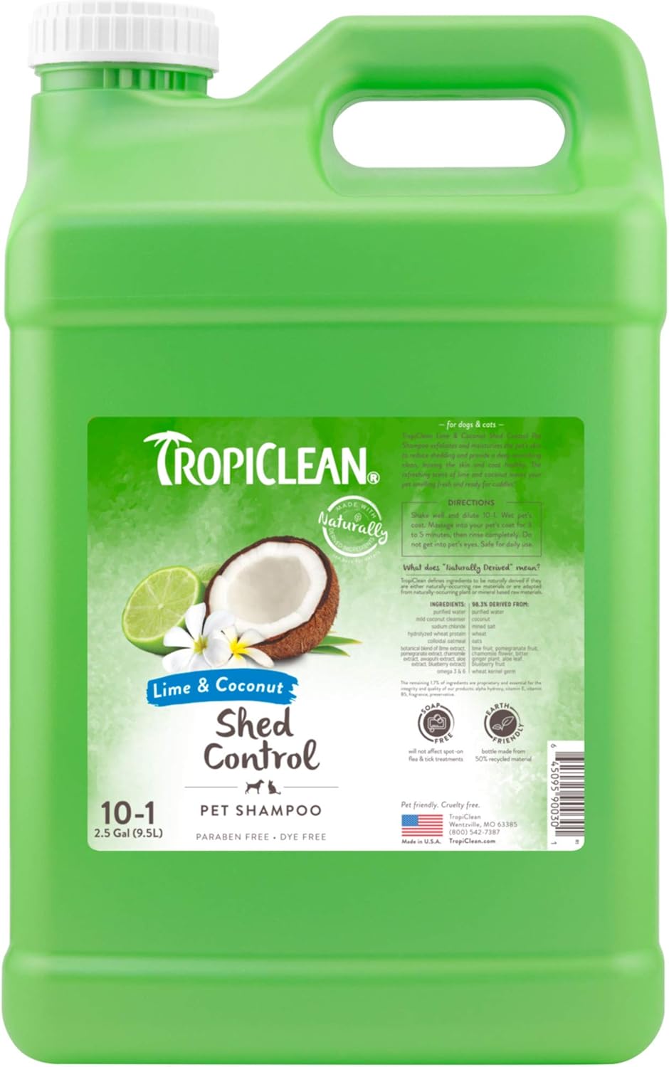 TropiClean Deshedding Dog Shampoo for Effective Shedding Control