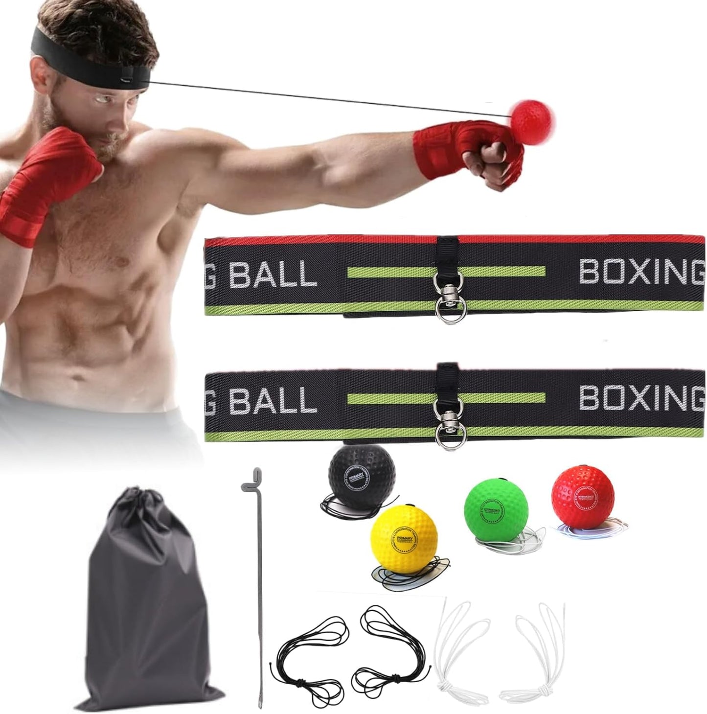 Dioche Boxing Reflex Ball Headband - Improve Coordination