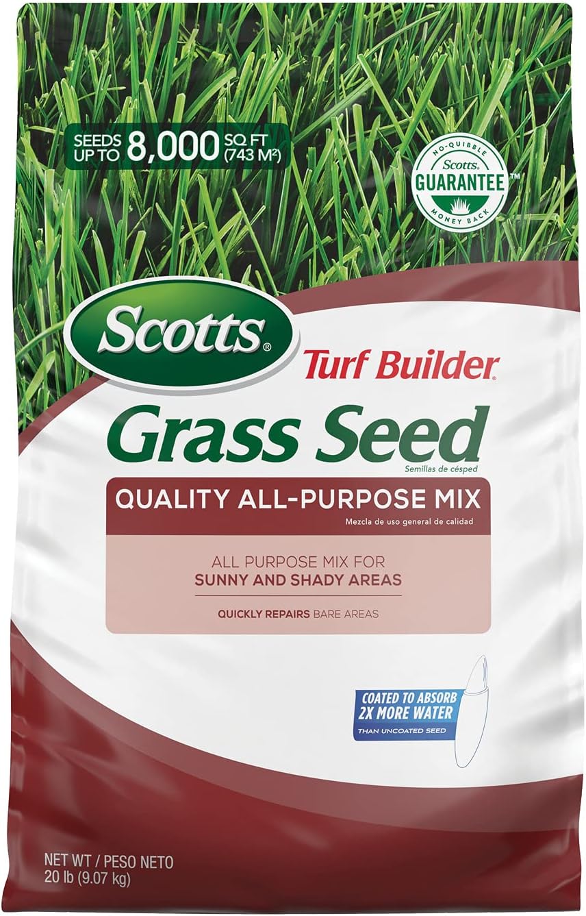 Scotts Turf Builder Grass Seed Quality All-Purpose Mix 20 lbs