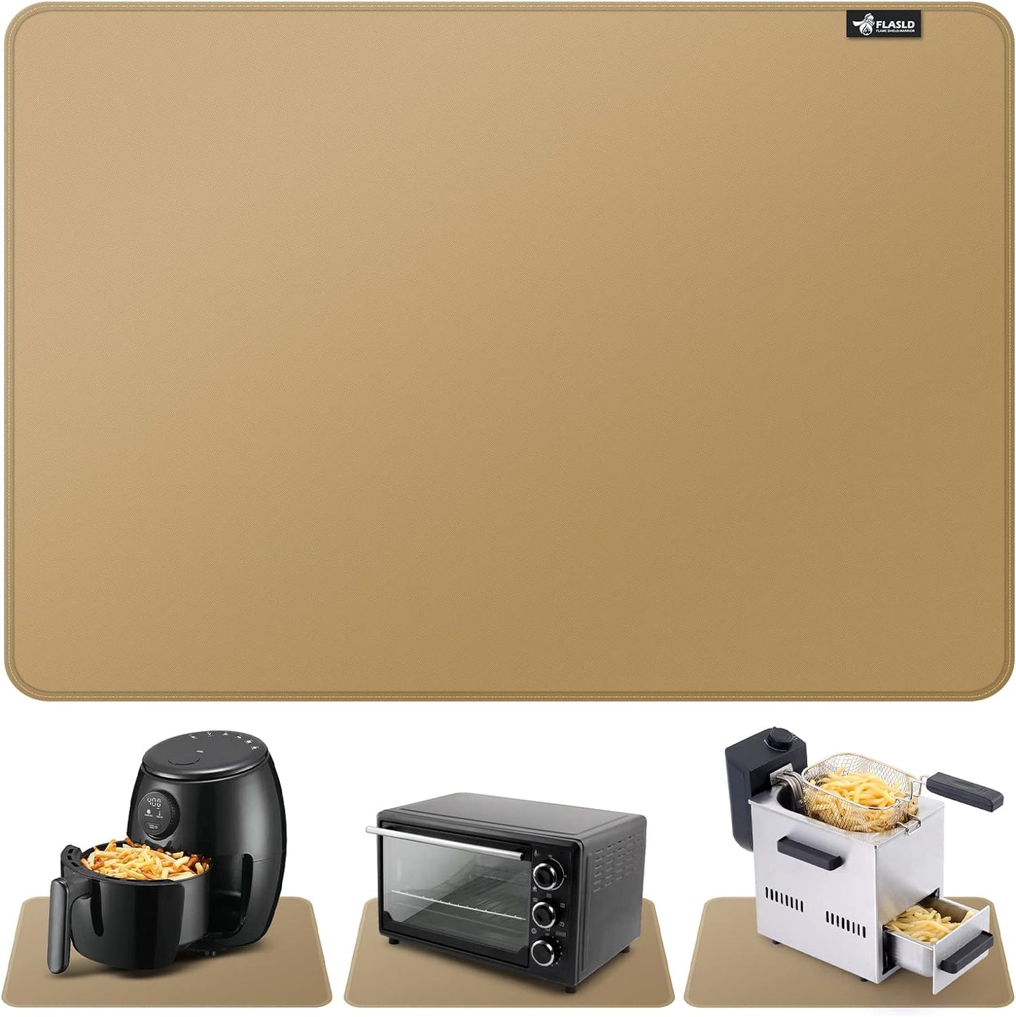 FLASLD Heat Resistant Silicone Mat - Waterproof & No-slip
