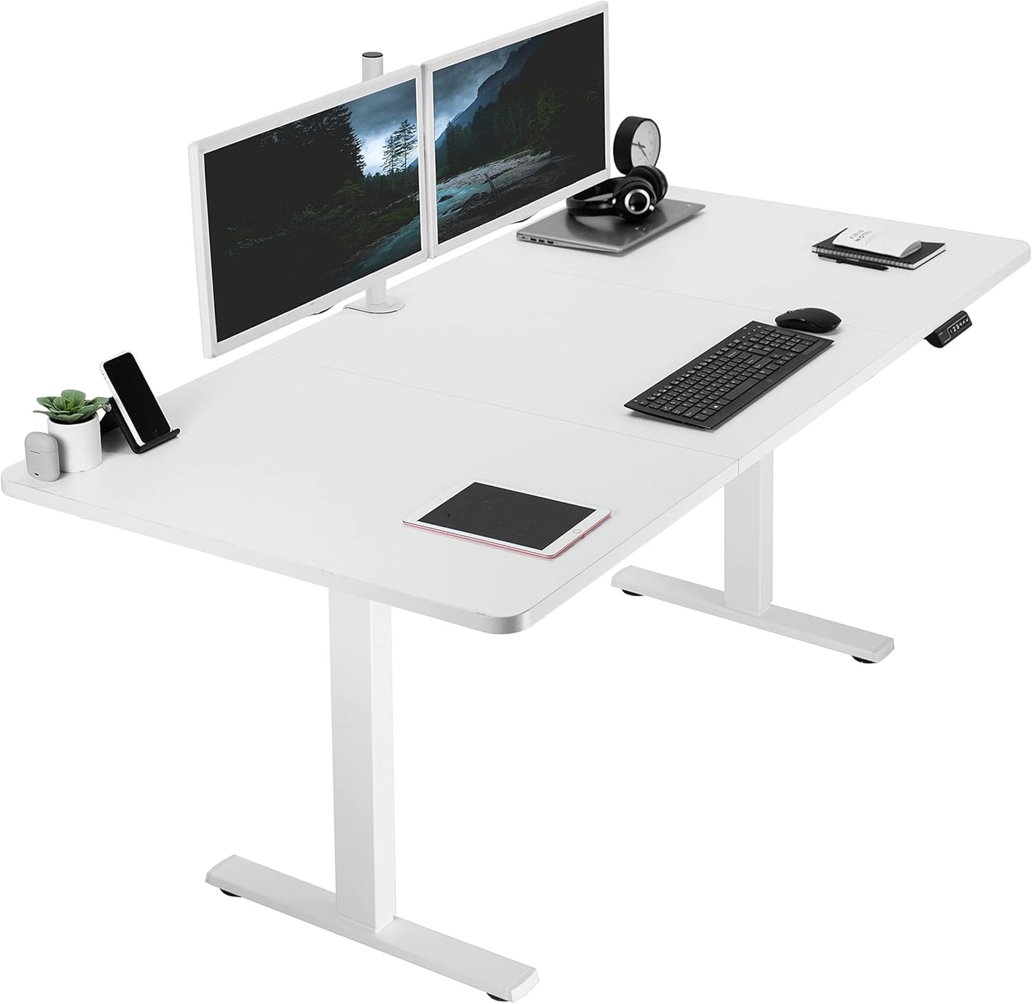 VIVO Electric Standing Desk with Memory Height Adjustment Features