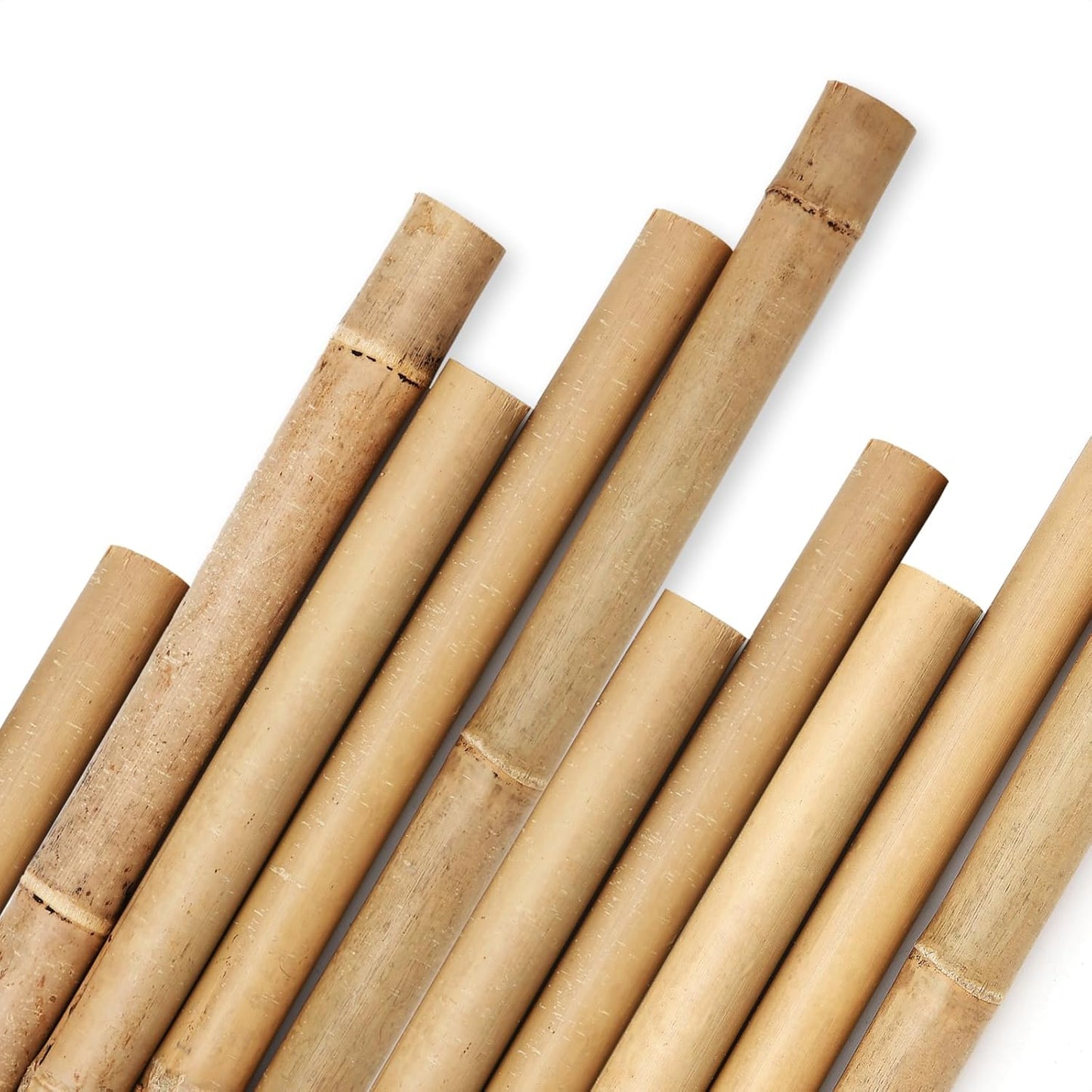 Natural Bamboo Stakes 8 Feet for Garden Support and Decoration