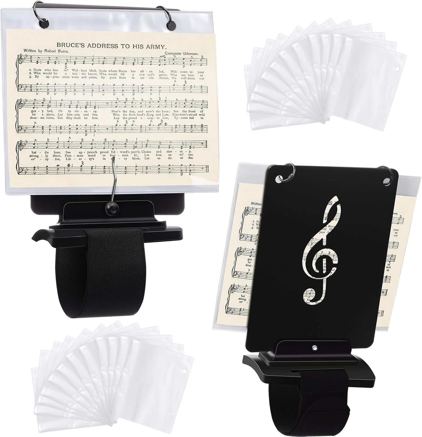 Adjustable Marching Flute Lyre Folder for Band Performances