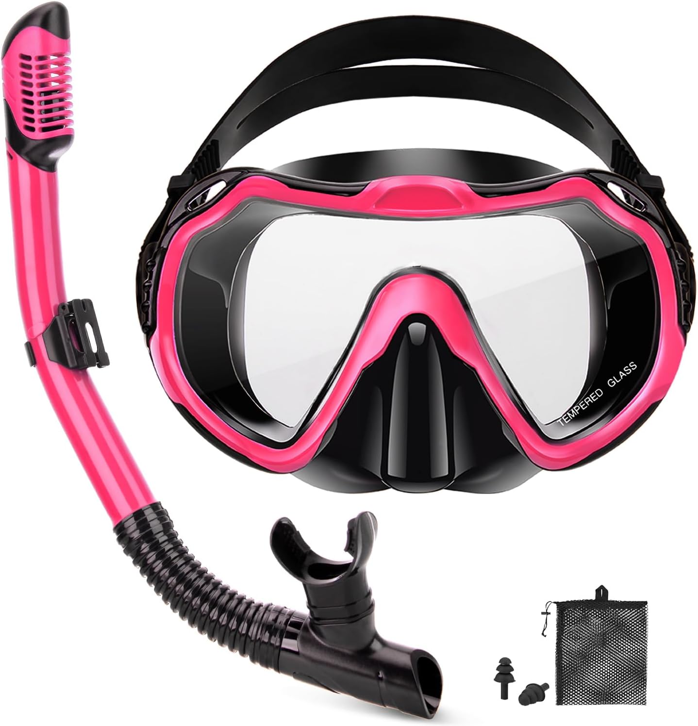 Panoramic Adult Snorkel Set - Anti-Leak, Anti-Fog, Adjustable