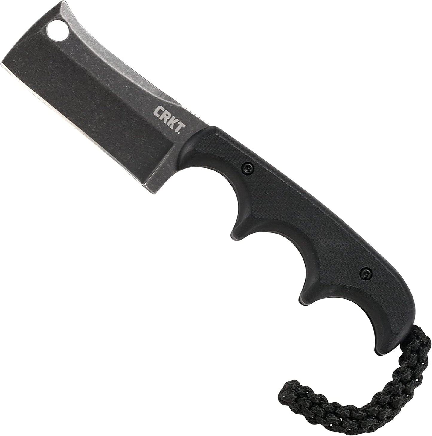 CRKT Minimalist Cleaver Blackout Fixed Blade for Everyday Use