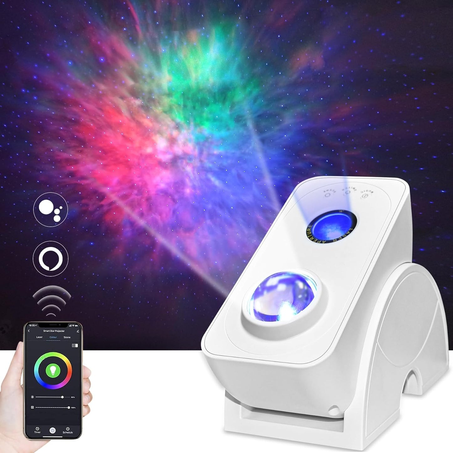 Voice Controlled Galaxy Projector for Dreamy Nights