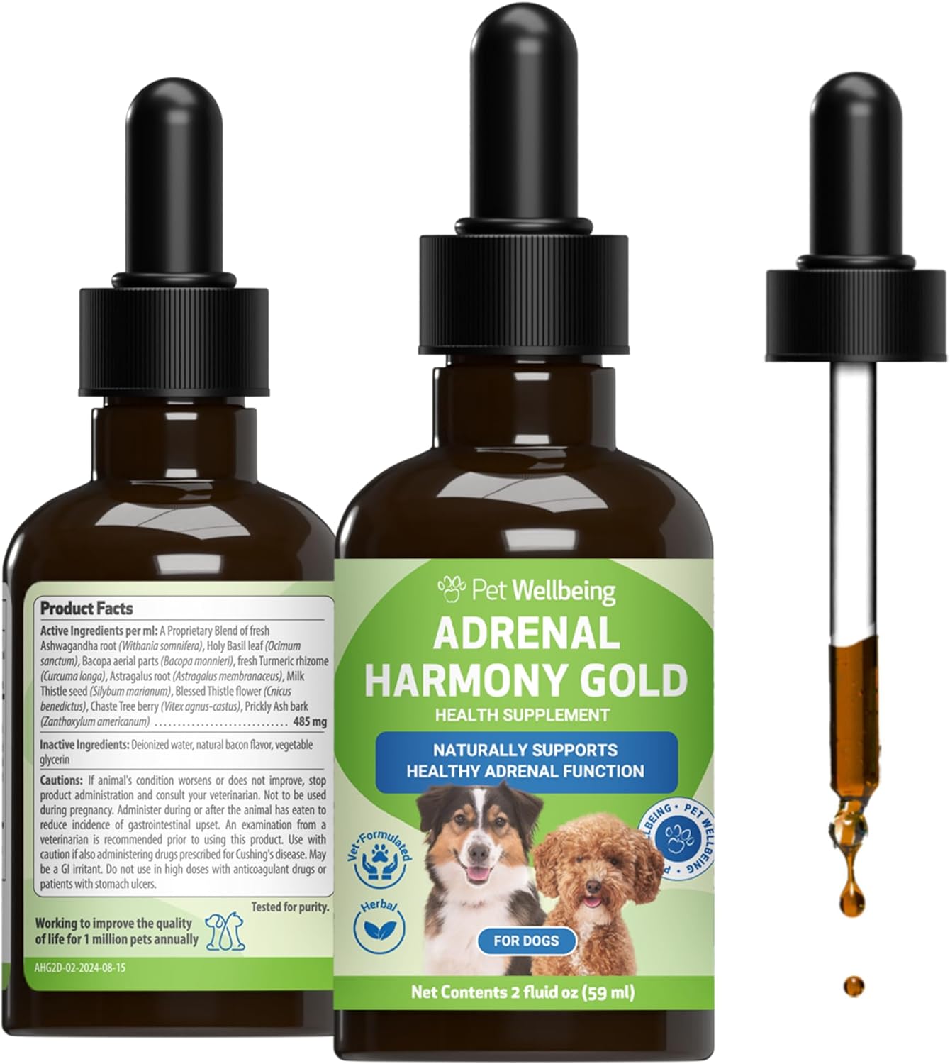 Adrenal Harmony Gold for Dogs - Supports Healthy Adrenal Function