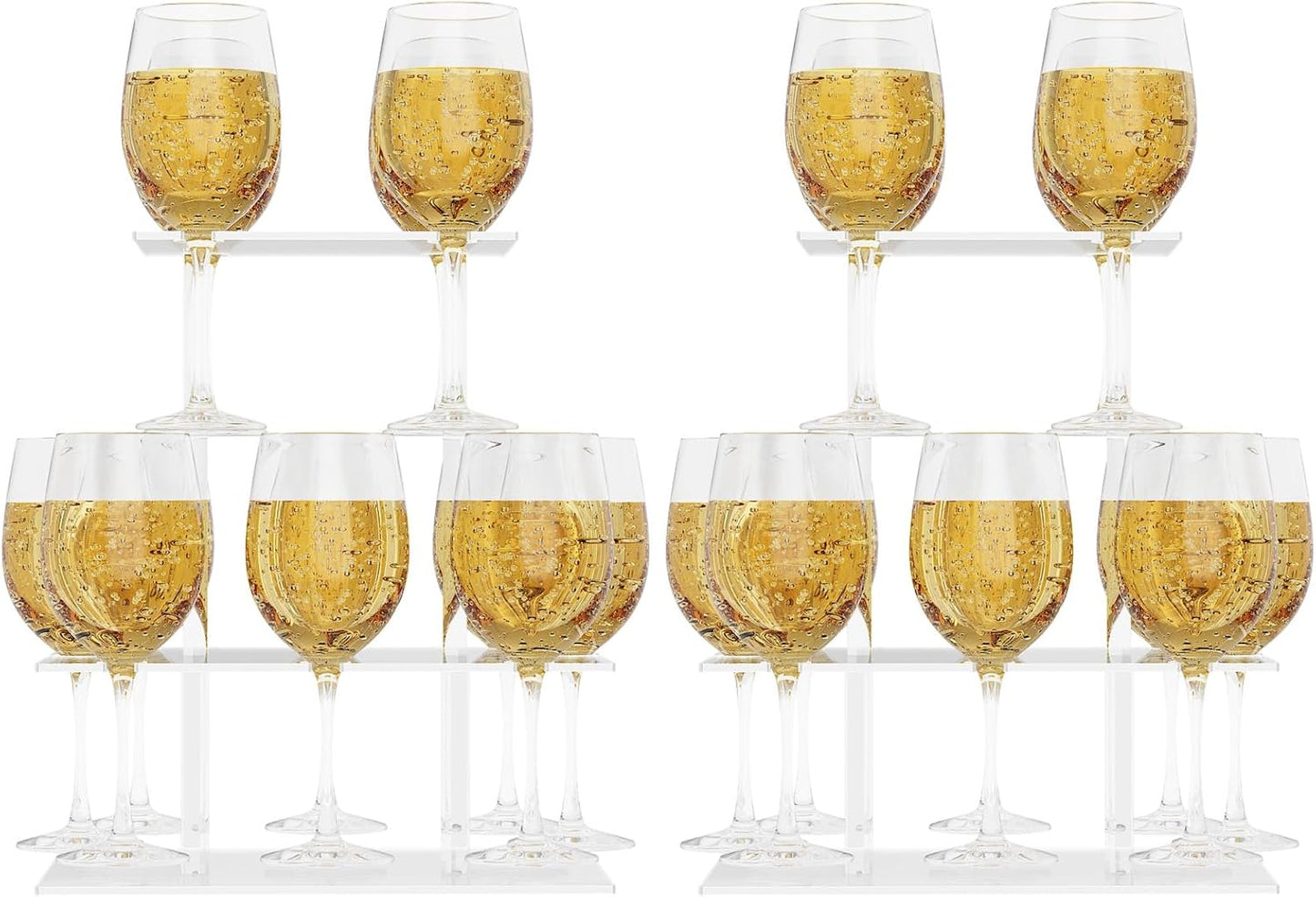 Acrylic Champagne Tower Display Rack for Parties and Celebrations