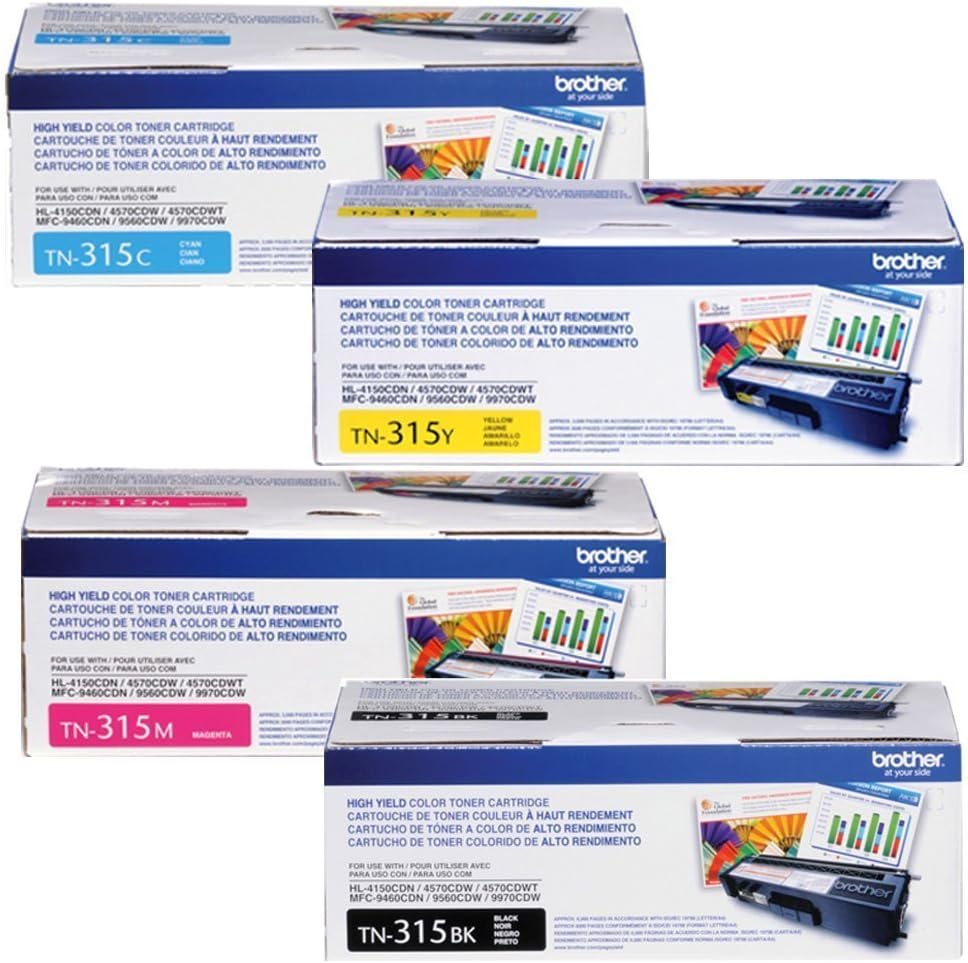 Brother TN315 High Yield Color Toner Set