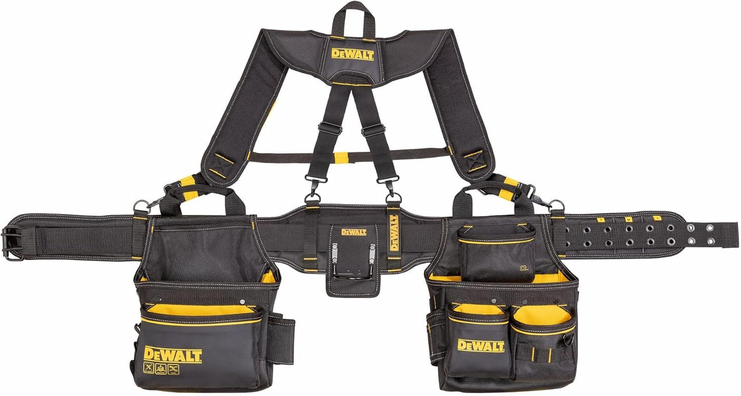DEWALT Professional Tool Belt Organizer with 25 Pockets for Durability