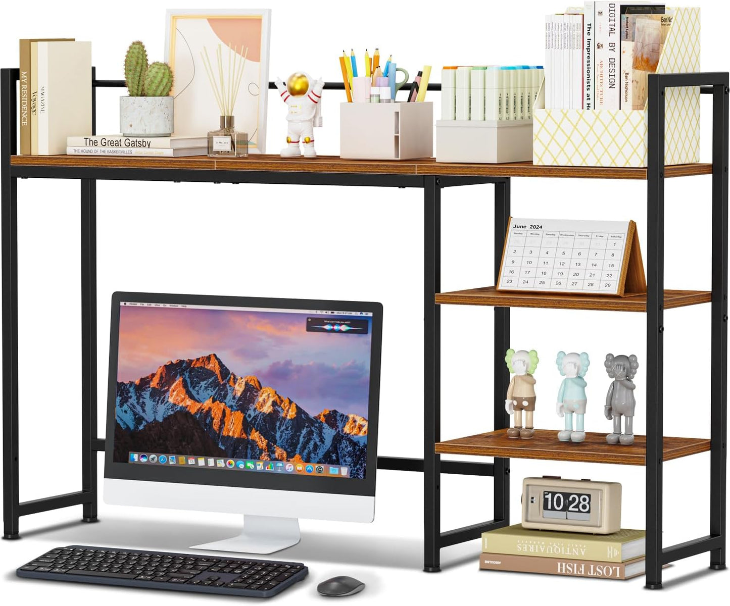 Maximize Desk Space with Snughome 4-Tier Shelf