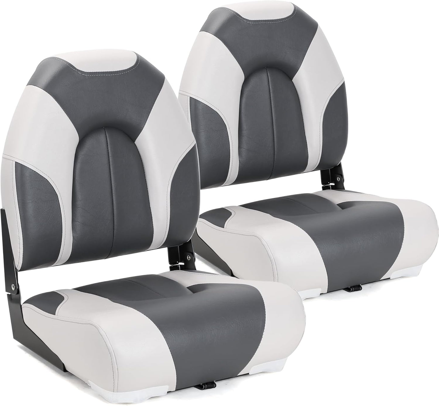 Deluxe Marine High Back Folding Boat Seat for Ultimate Comfort
