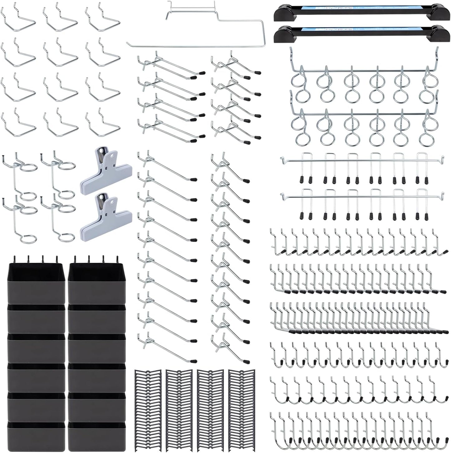 283PCS Metal Pegboard Hooks Organizer Kit for Efficient Storage