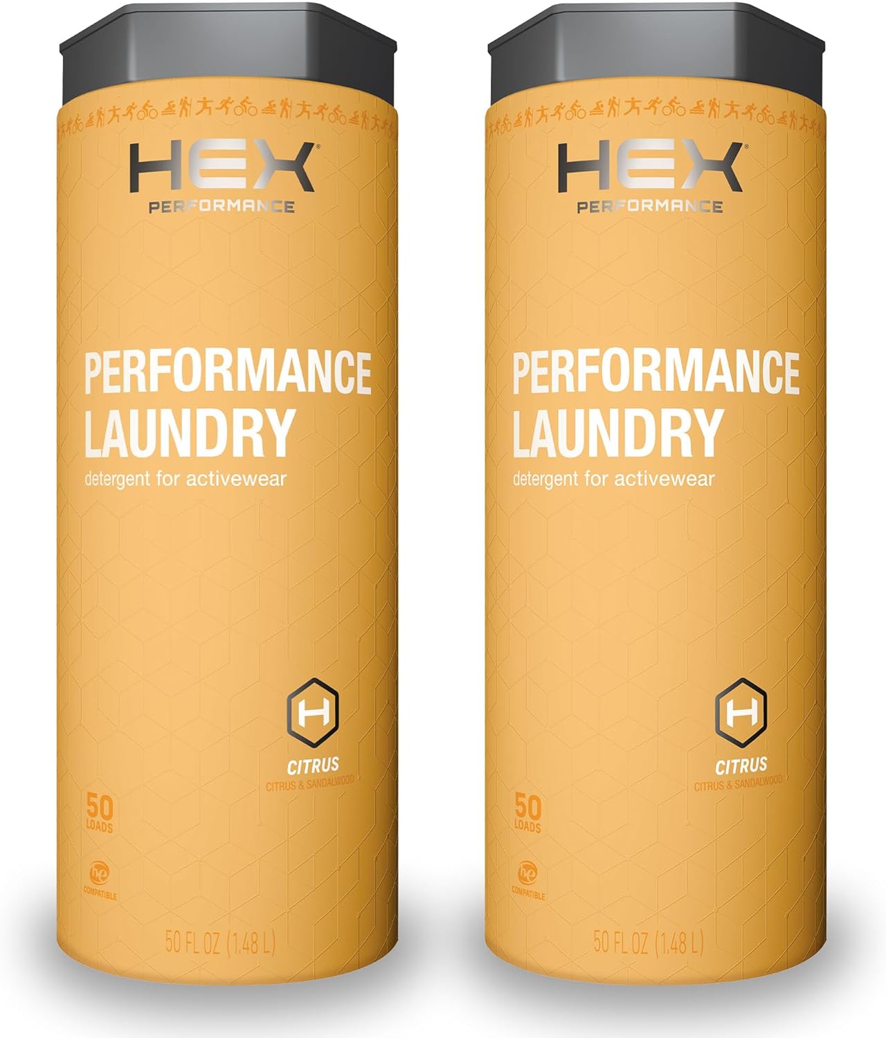 HEX Performance Laundry Detergent for Activewear, 100 Loads