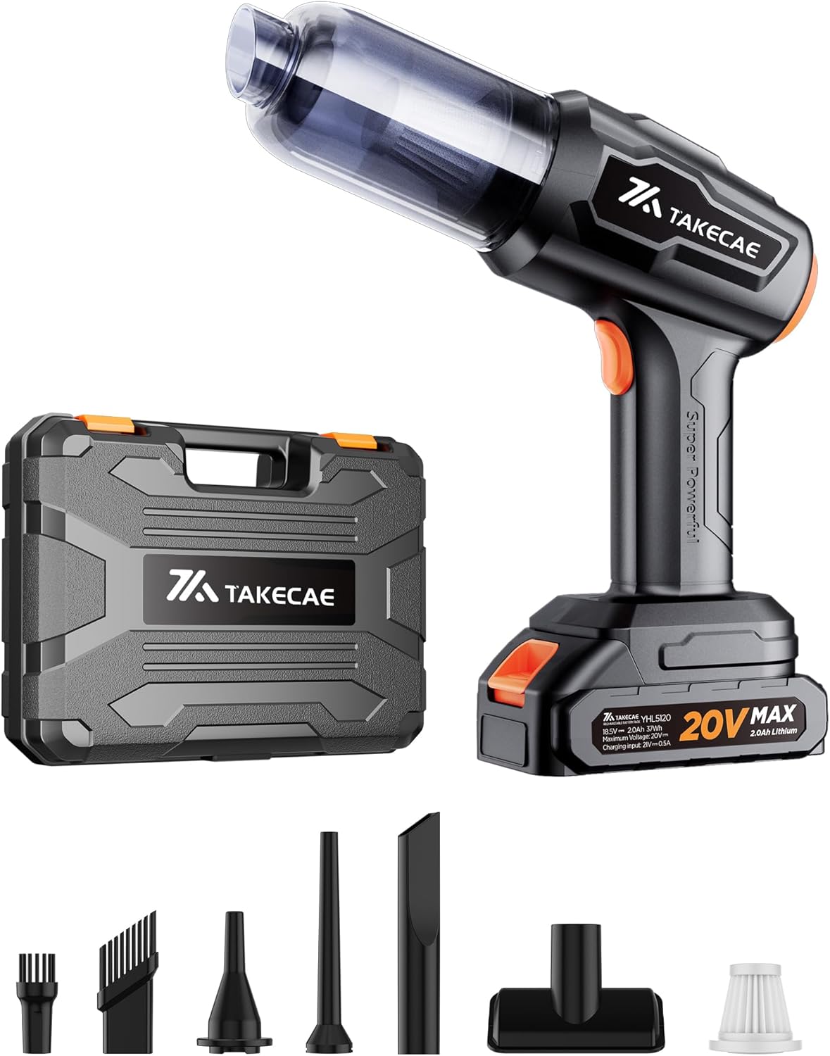22000PA Cordless Car Vacuum - 30 Mins Runtime