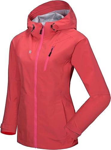 Little Donkey Andy Womens Waterproof Rain Jacket for Hiking