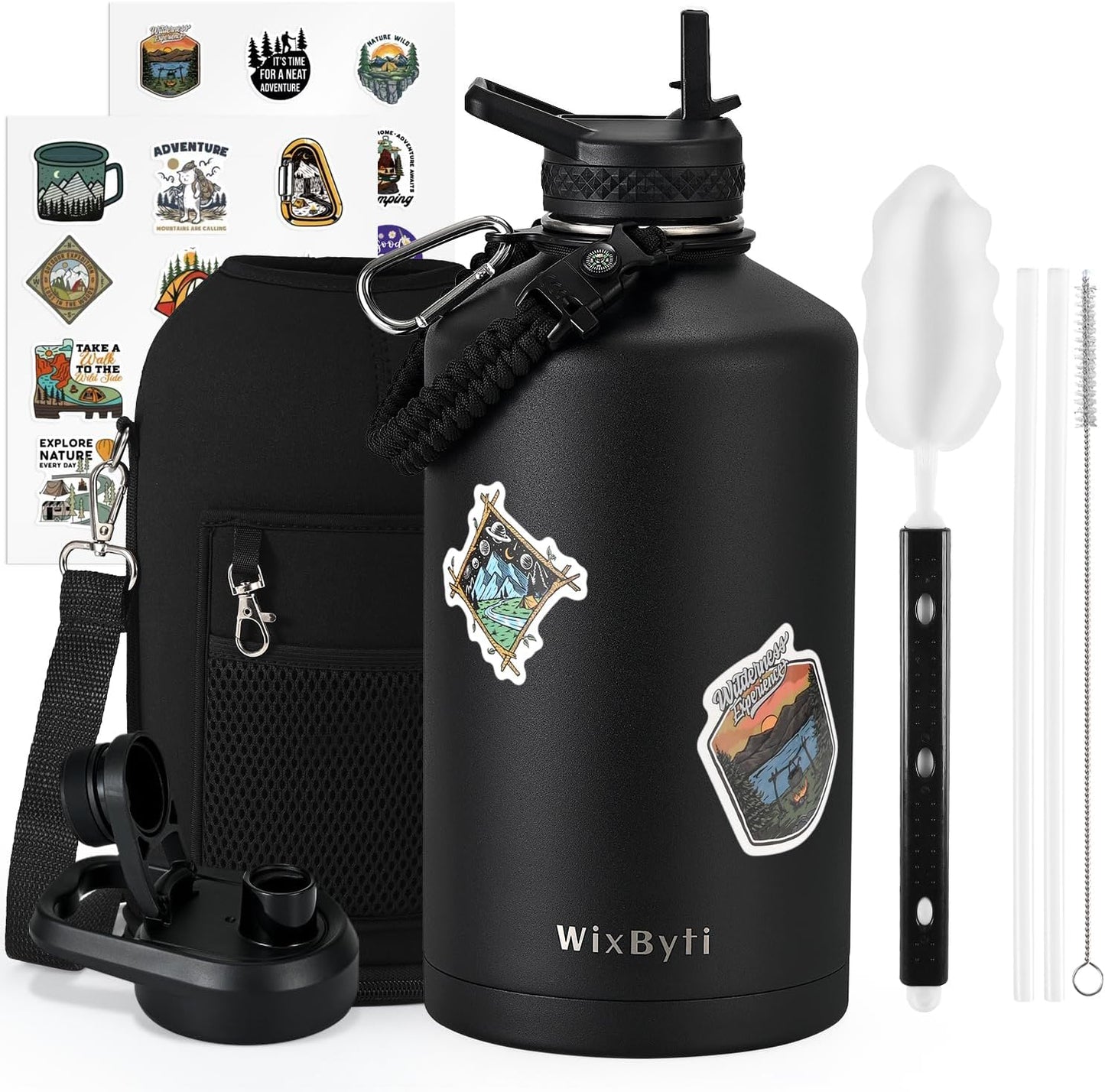One Gallon Insulated Water Bottle for Cold Drinks & Adventure
