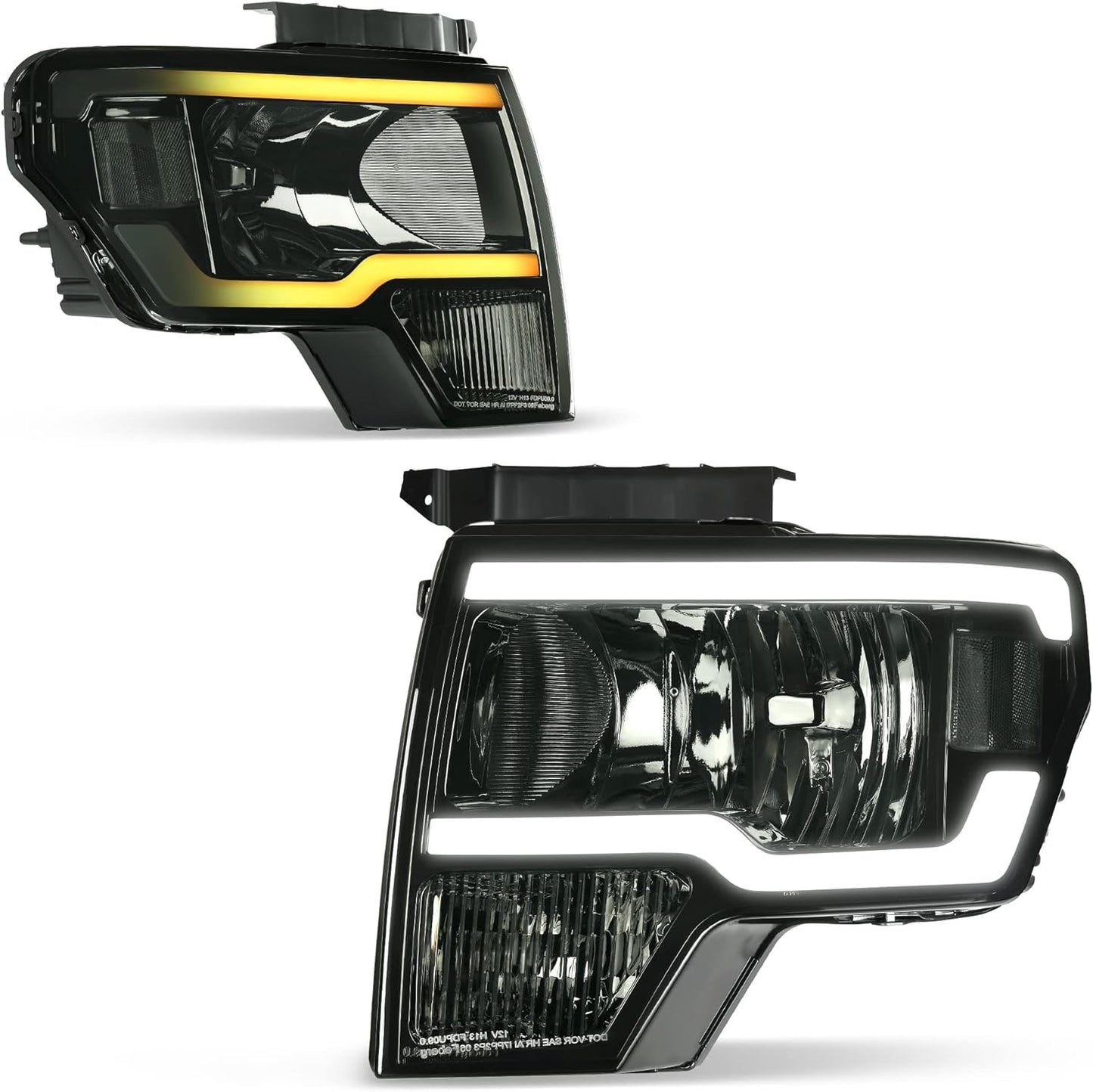 AUTOSAVER88 Switchback LED Tube Headlights for Ford F150 Models