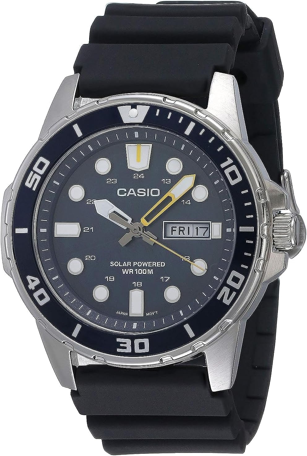 Casio MTPS110 Solar Unisex Watch | 100M WR | Diver Style