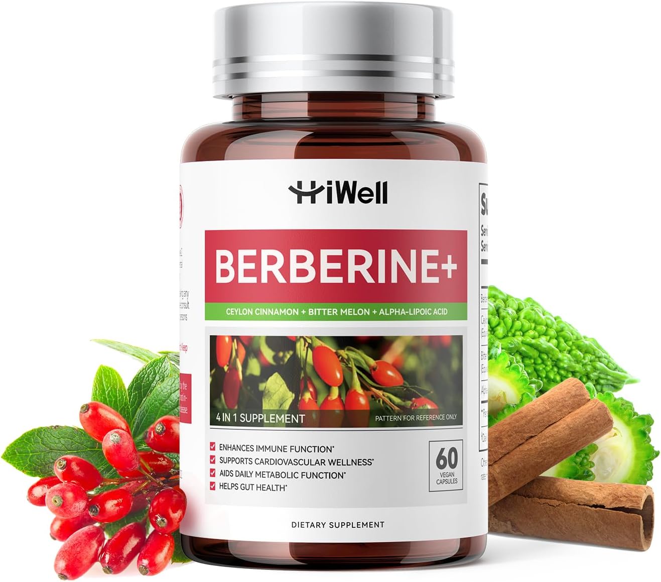 Berberine with Ceylon Cinnamon for Blood Sugar & Cholesterol