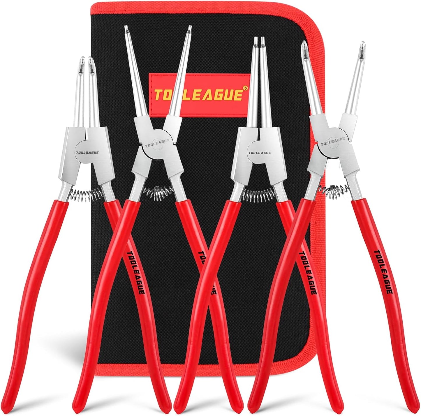TOOLEAGUE Snap Ring Pliers Set for Heavy Duty Tasks