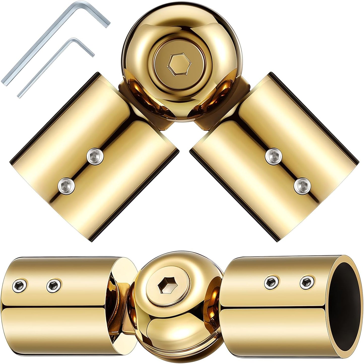 Heavy Duty Bay Window Curtain Rod Connector