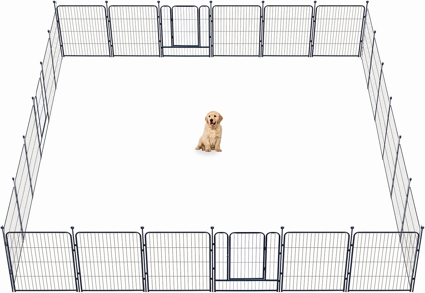 Heavy Duty Dog Playpen for Indoor and Outdoor Use - 32 Inch