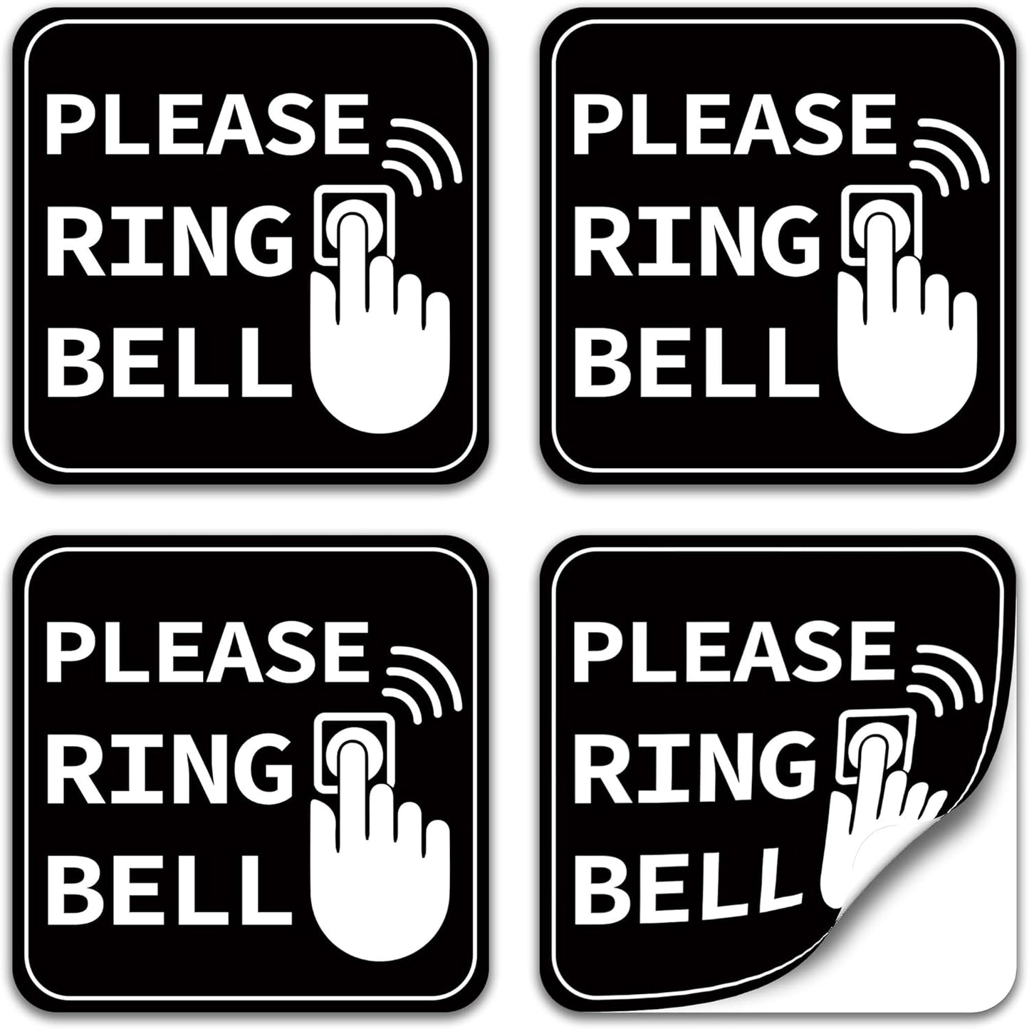 Waterproof Please Ring Doorbell Sign Sticker by LUHIMO
