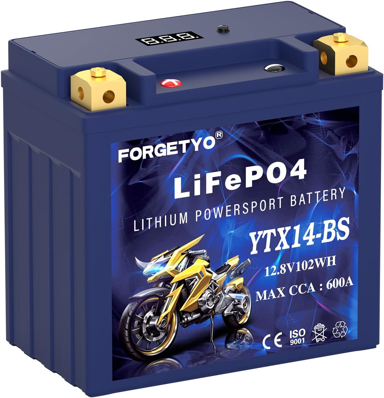 YTX14-BS Lithium Motorcycle Battery for Yamaha and More