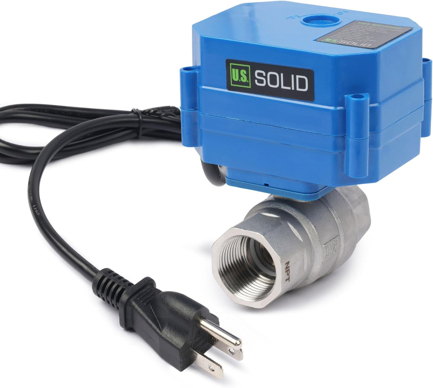 U.S. Solid 3/4in Motorized Ball Valve for Home Automation