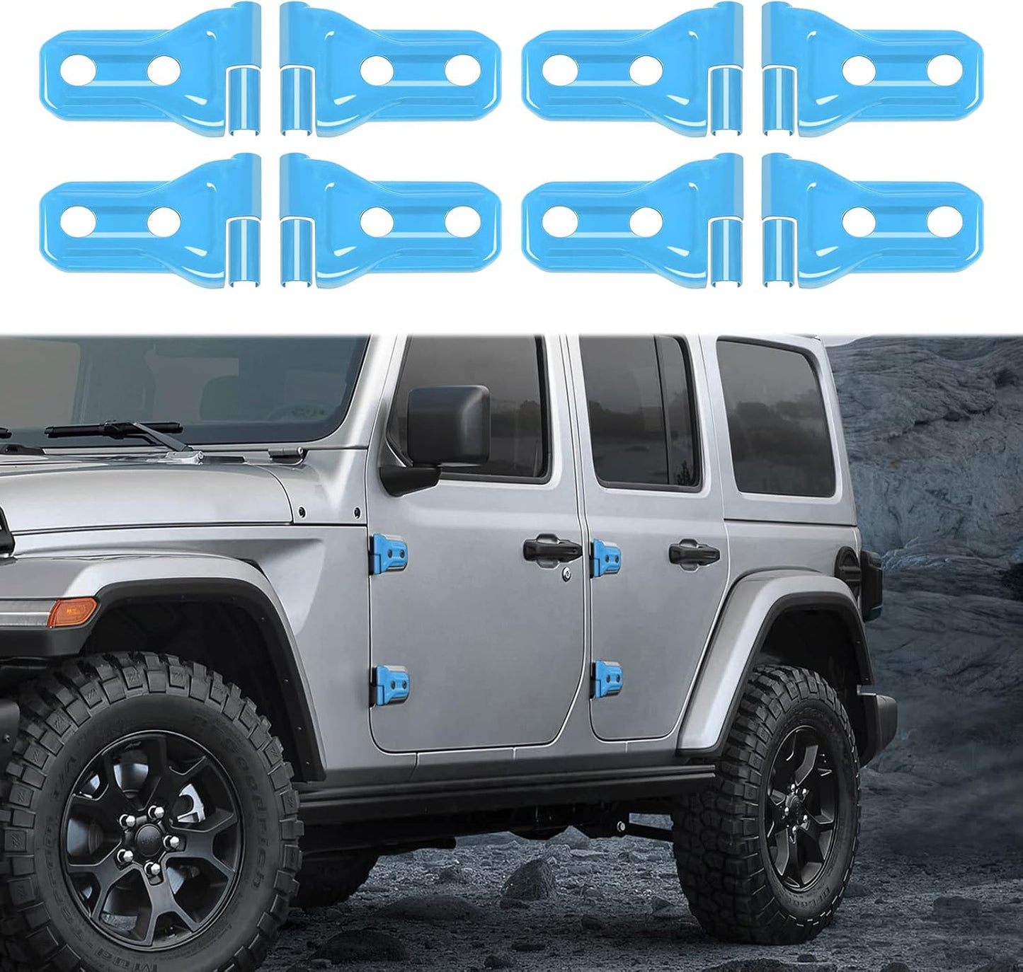 RT-TCZ Jeep Hinge Cover Trim for Wrangler JL & Gladiator JT
