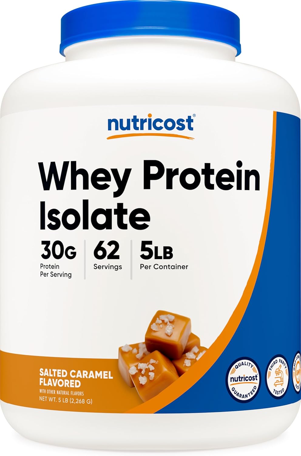 Nutricost Whey Protein Isolate - Delicious Salted Caramel Flavor