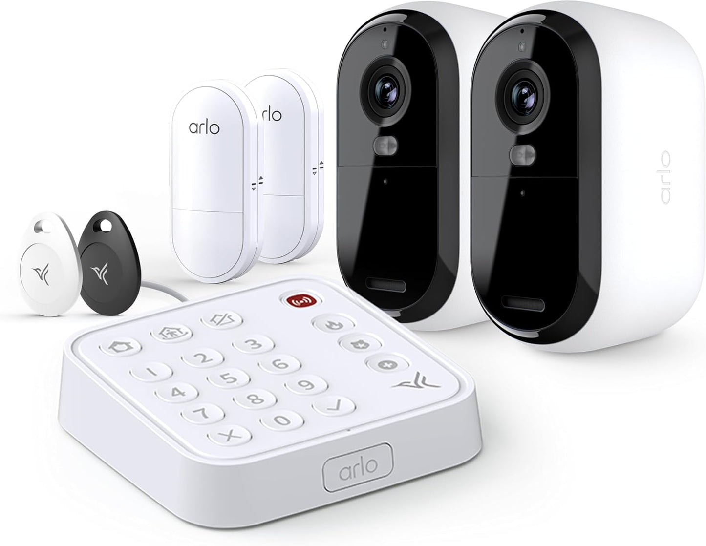 Arlo Home Security Camera System with 2K Outdoor Cameras & Sensors
