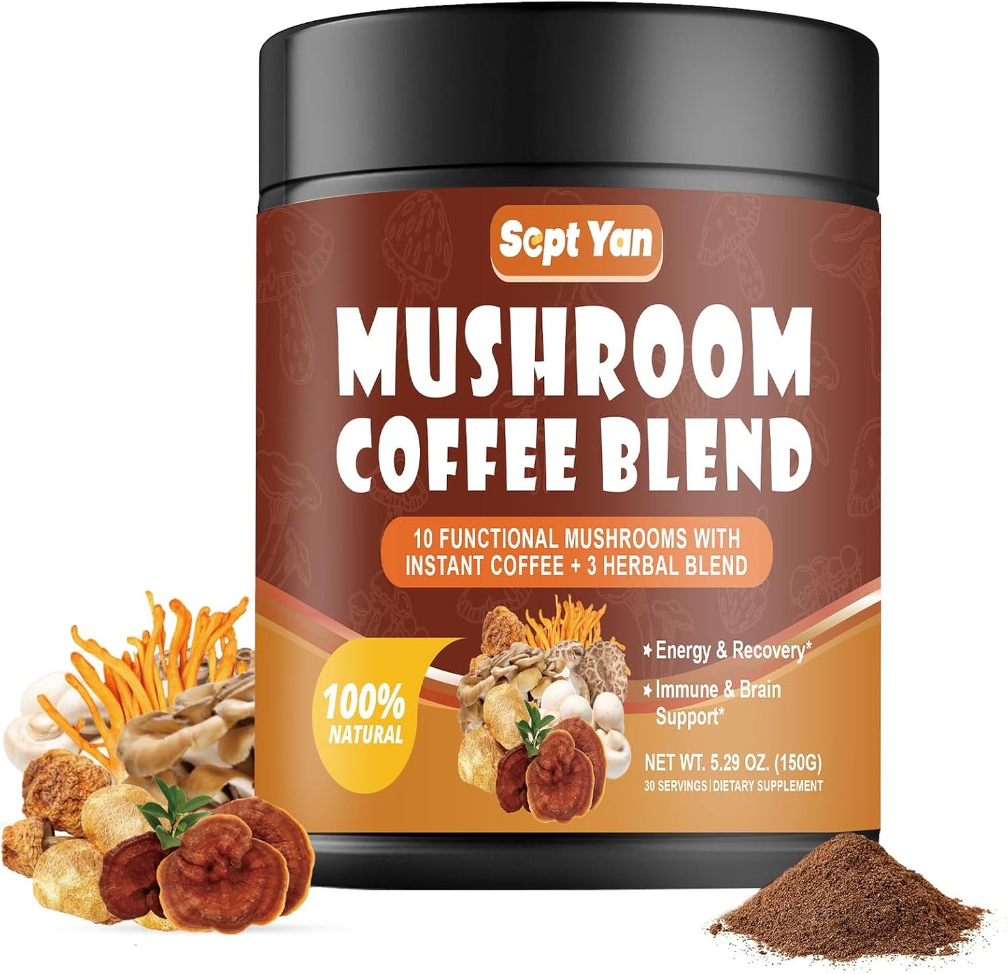 10 Mushroom Coffee Blend for Energy & Focus